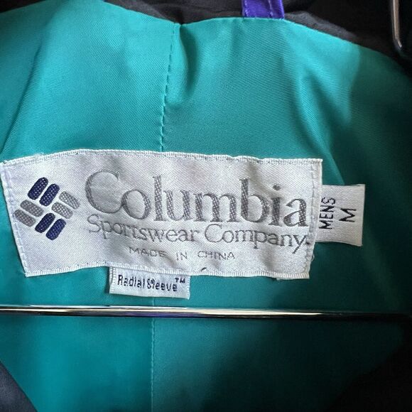 Columbia Men Vtg Radial Slv Sz M Green Ski Snowboard Windbreaker Jacket Pullover - Picture 3 of 10